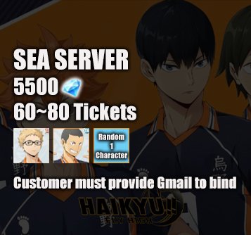 5500 + 70 + Tsukishima + Tanaka + 1