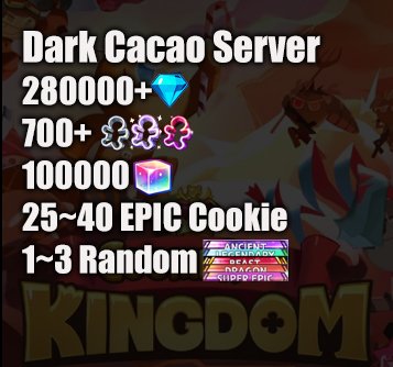 280000 Dark Cacao Server Account