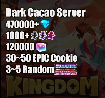 470000 Dark Cacao Server Account